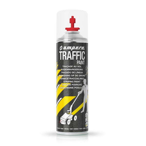 Фарба для сигнальної розмітки Traffic Paint AMPERE, 500 мл, червоний