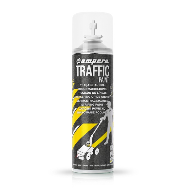 Фарба для сигнальної розмітки Traffic Paint AMPERE, 500 мл, білий
